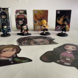 Demon  Slayer Figurines & Lenticular Stickers
