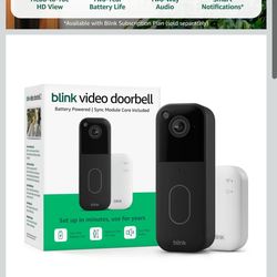 Blink Video Doorbell with sync module (Brand New, Open Box)