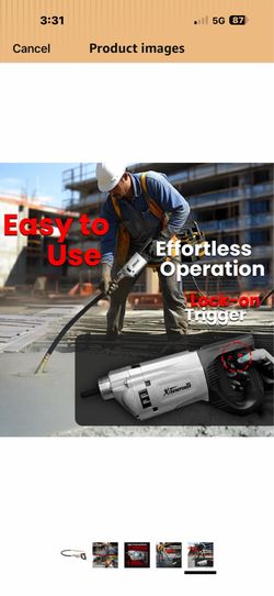 XtremepowerUS 2200W Portable Hand Held Concrete Vibrator Electric 5" ft Long Shaft Construction Mixer Cement Portable Pencil Cement Vibrarator for Rem