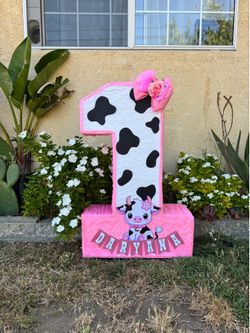 Baby cow number one numero uno piñata