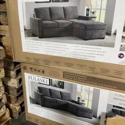 Sleeper Sofa With Storage Chaise / Brand New Never Used