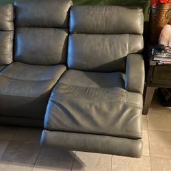 reclining sofas in grey
