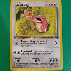 1st Edition Lickitung Pokemon Card