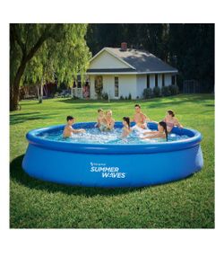 Pool 15 Feet  Summer Waves NEW🔥 Quick Set Ring Swimming Pool 