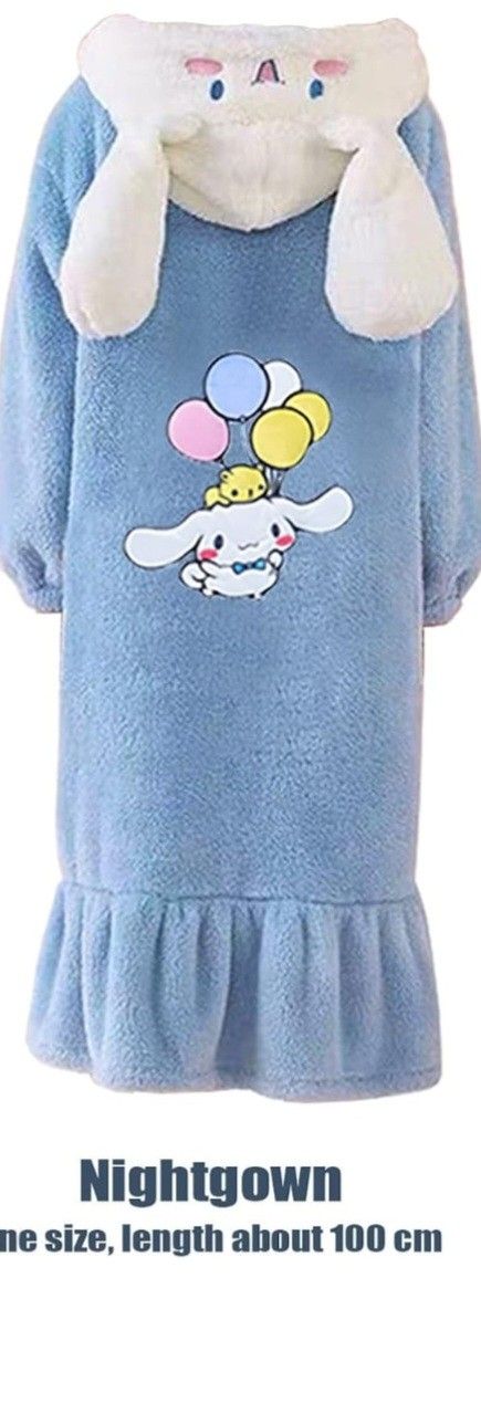 Melody Fuzzy Pajama for Women Soft Plush Robe Sleepwear Loungewear Warm House Coat Onesie