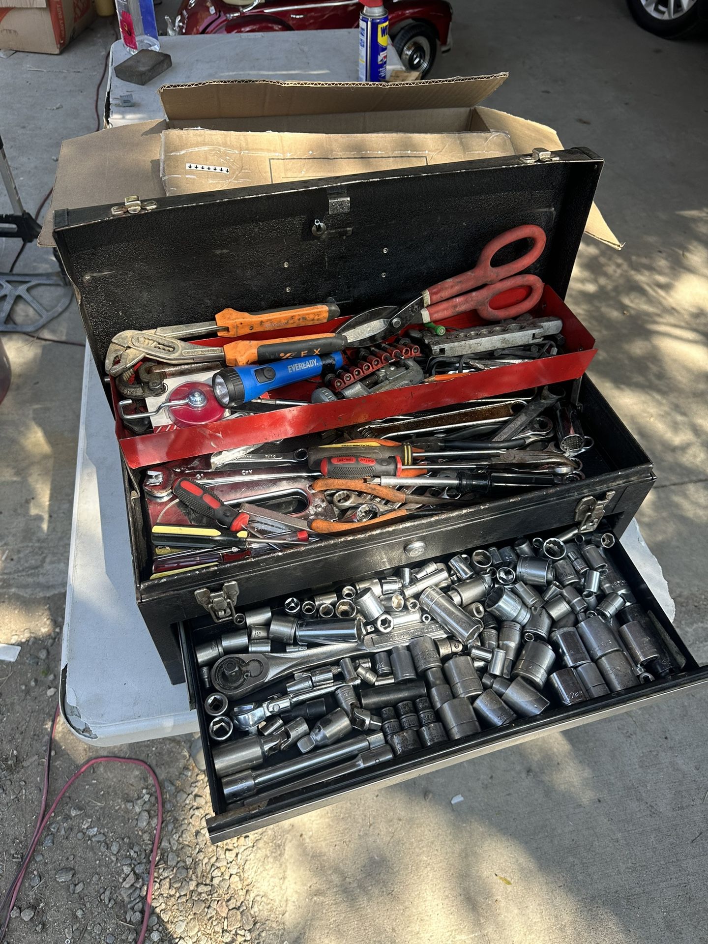 Rally Craftsman Tool Box With Tools