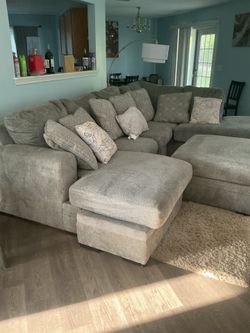 L-shaped sectional couch