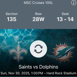  Two Tickets $50 Each 