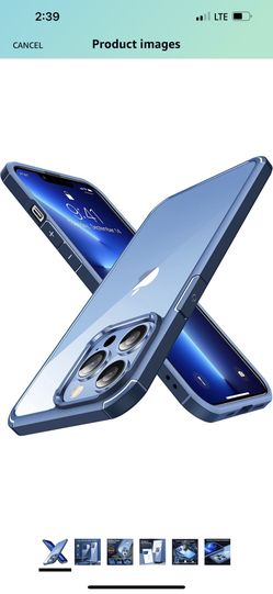 CASEKOO Designed for iPhone 13 Pro Case, [10FT Military Grade Drop Tested] Clear Shockproof Protective Durable Slim Phone Case Transparent Hard Back a