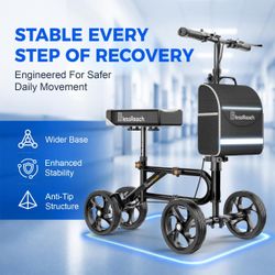 Brand New BlessReach Lightweight Knee Scooter for Adults for Foot Injuries,Knee Pad