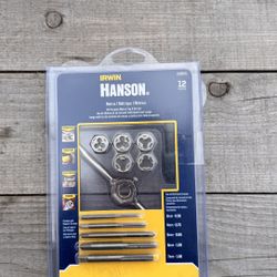 Irwin HANSON All Purpose Metric Tap & Die Set 1765541 3mm- 7mm 12 Pieces