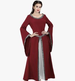 XL Renaissance Costume Women Dresses: Fairy Costume for Women Medieval Dress Renfaire Outfit 
