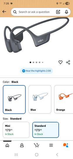 SHOKZ New OpenRun Pro 2- Bone Conduction Headphones, Open-Ear Bluetooth Wireless Sport Earphones for Running, Workouts - Sweat Resistant, Secure Comfo