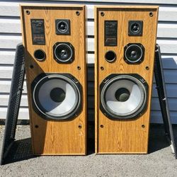 Vintage ONKYO S-37 Tower Speakers! Sound Amazing!