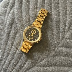 Citizen Watch With Crystals And Purple Tint On Numbers