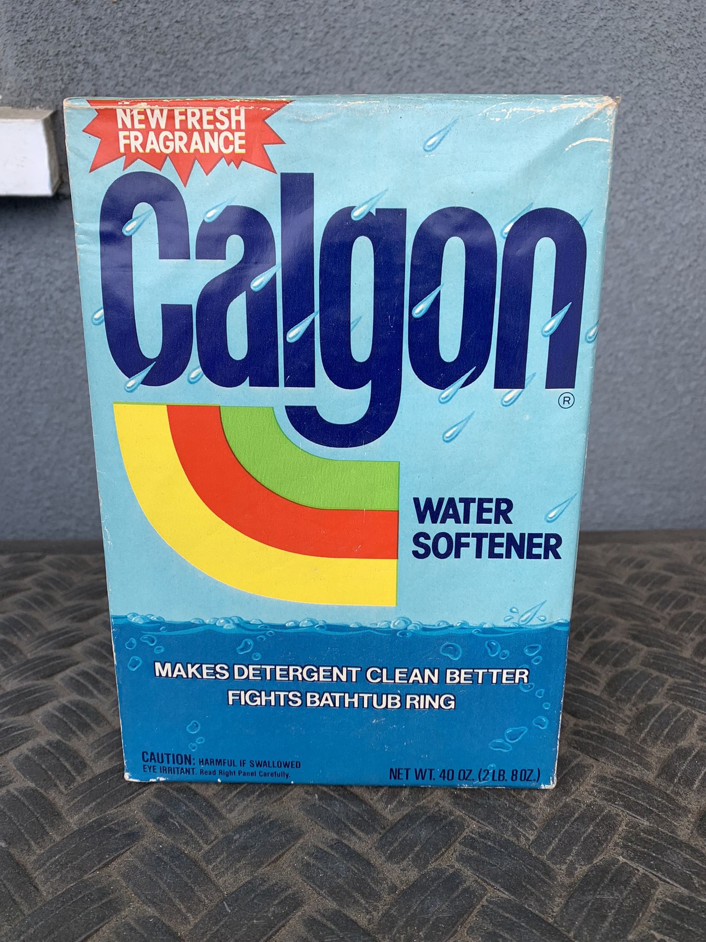Calgon Water Softener Vintage Powder 1 Box Detergent Salt Hard Water 40 oz