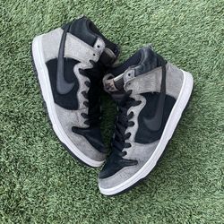 nike sb dunk high pro clay black white