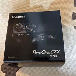 Brand New Canon PowerShot G7 X Mark III Camera 