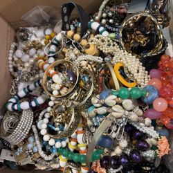 Box Of Beaded Necklaces Asking 40