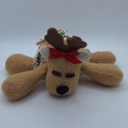 Vintage Hallmark Rodney Reindeer Friends RHONDA Baby Christmas Deer 6" Plush