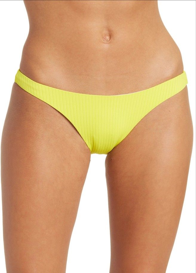 VYB Eye Candy Scoop Bikini Bottoms, yellow, Size Medium