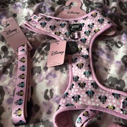 Minnie Mouse Harness & Collar