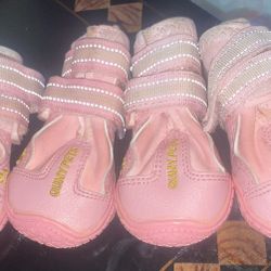Dog Booties Size 1 Pink 