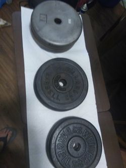 80 lbs barbell plates