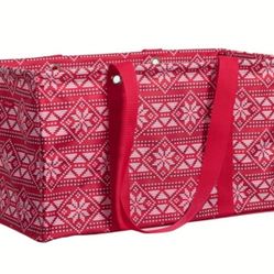 Thirty-One Large Utility Tote - Holiday Fair Isle

Why you’ll love it:
One of our most popular items, the Large Utility Tote 