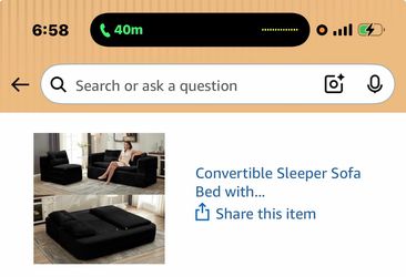 Like new couch bed