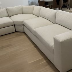 Crate and Barrel Oceanside Deep Three Piece Sectional-BRAND NEW OPEN BOX (CUSTOM)