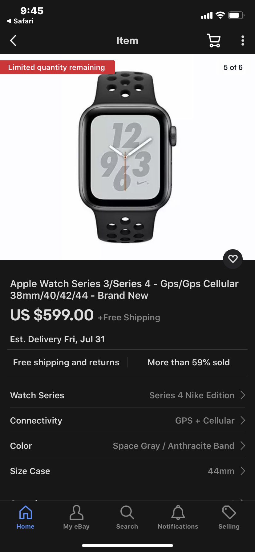 Nike Apple Watch series 4