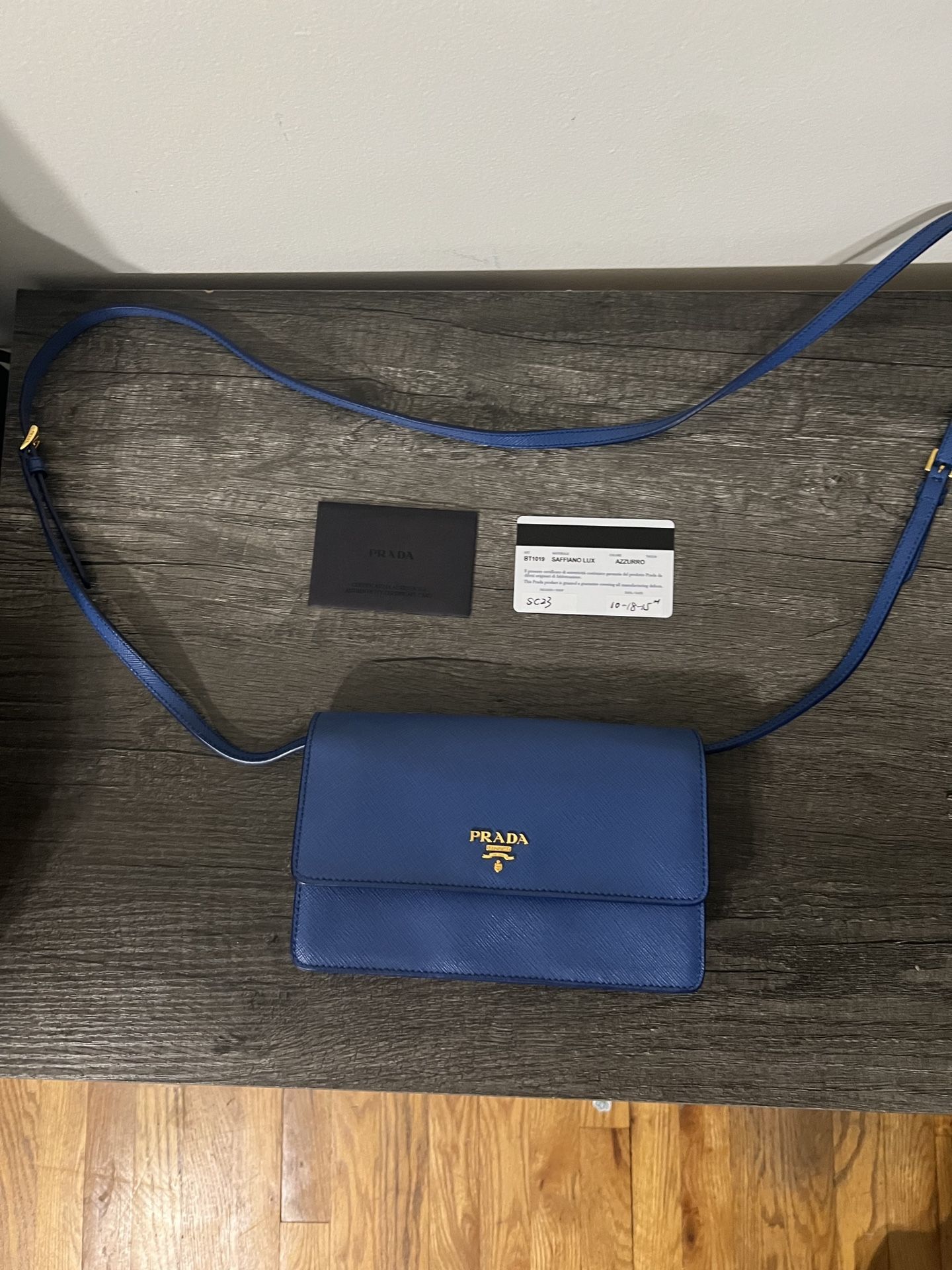 Prada Saffiano Lux Crossbody Bag