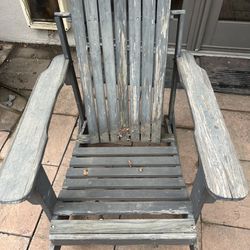 2 Wooden Rocking Chairs