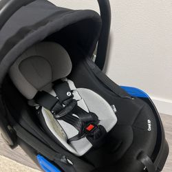 Infant Car Seat w/base + Wooden Toy 