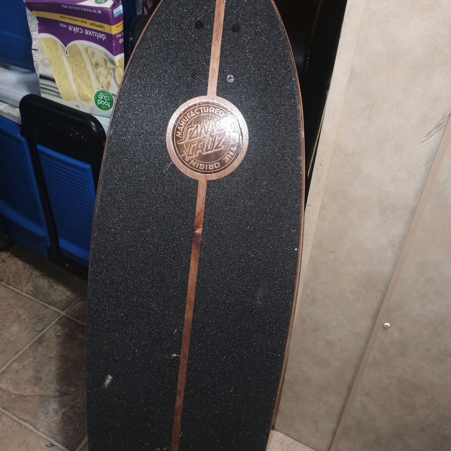 Santa Cruz Skateboard With Road Rider Wheels