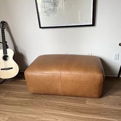 Leather Ottoman