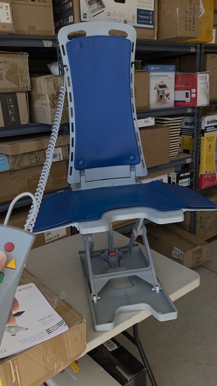 Drive Medical (contact info removed)12 Whisper Bath Lift Chair, Blue