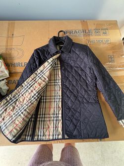 Burberry Navy Quilted Jacket