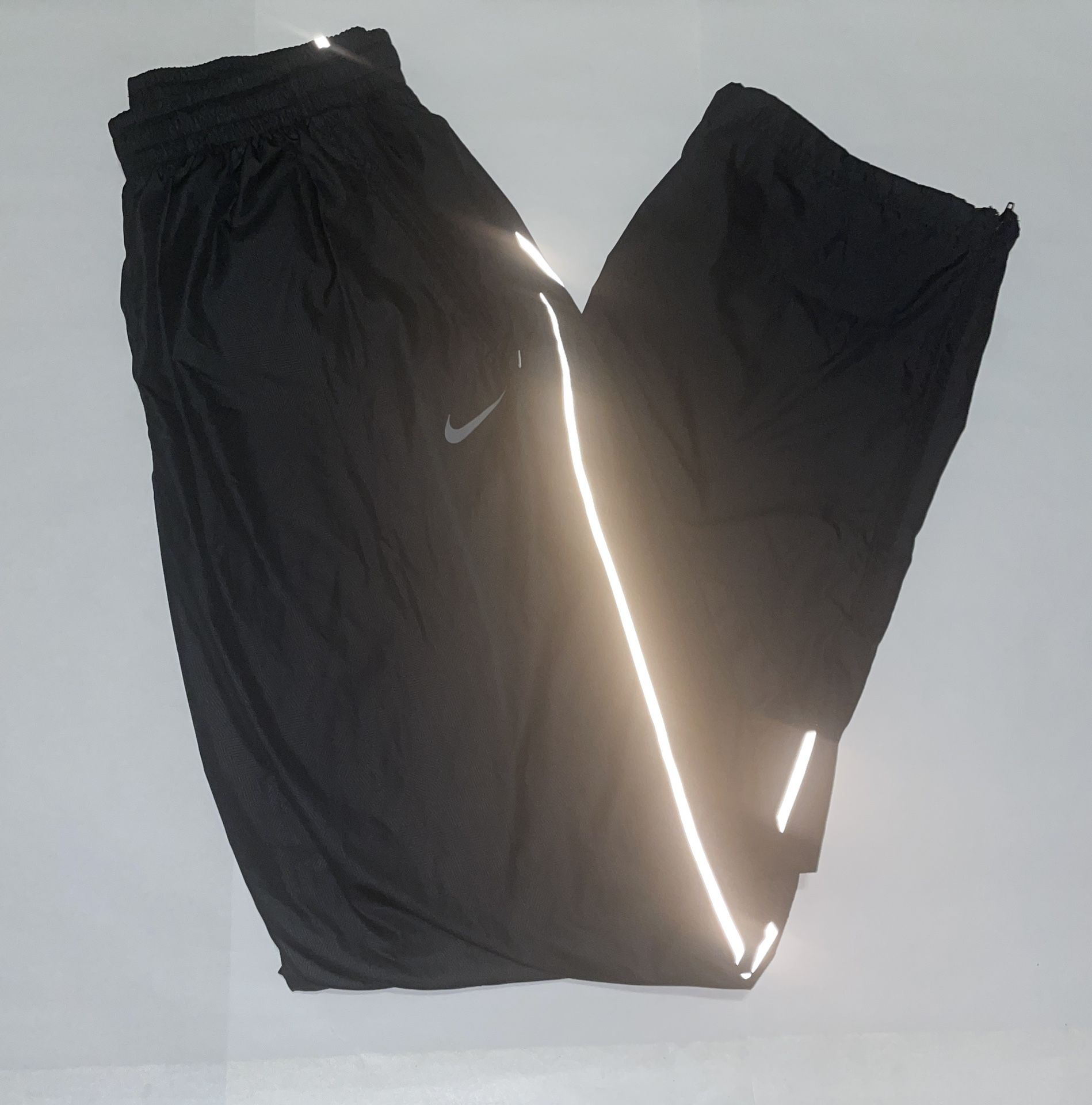 Vintage Reflective Nike Windbreaker Pants Black