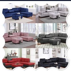 New Sectional + Ottoman 