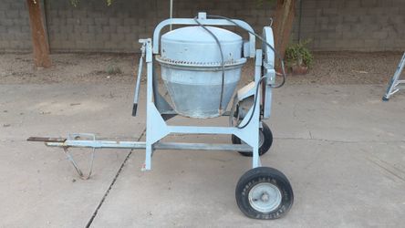 🧱 Concrete Mixer — 6 cu ft, Steel Drum, Trailer Pickup 🔩