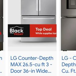 LG Counter depth Max French Door Refrigerator 