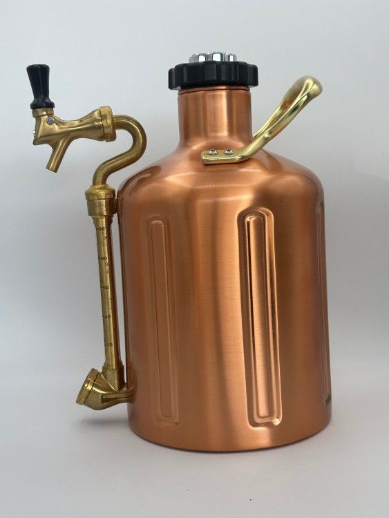 Brand New GrowlerWerks uKeg Pro Copper Finish Portable Pressurized Growler 128 Oz & Chargers