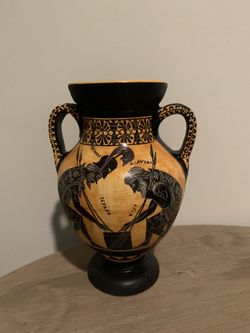 Greek Vase With Achilles And Ajax