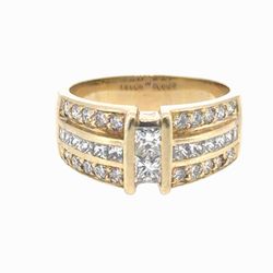 Men’s 14k Yellow Gold Diamond Ring 1.44 CTW Size 8.5 GP3113408