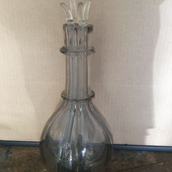 ERVEN LUCAS BOLS AMSTERDAM PONTILED 4 CHAMBER LIQUOR BOTTLE