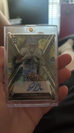 Josh downs leaf exotic auto /6 with the mag