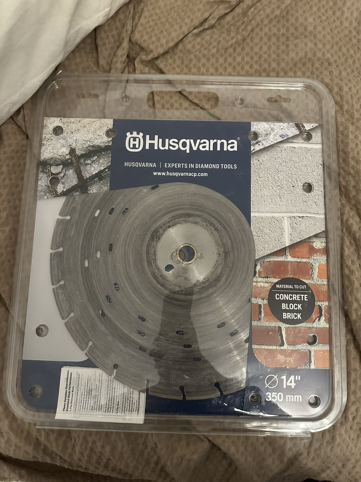 Husqvarna 14” And 12” Diamond Blade