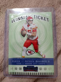 2020 Panini Contenders Winning Ticket Patrick Mahomes
